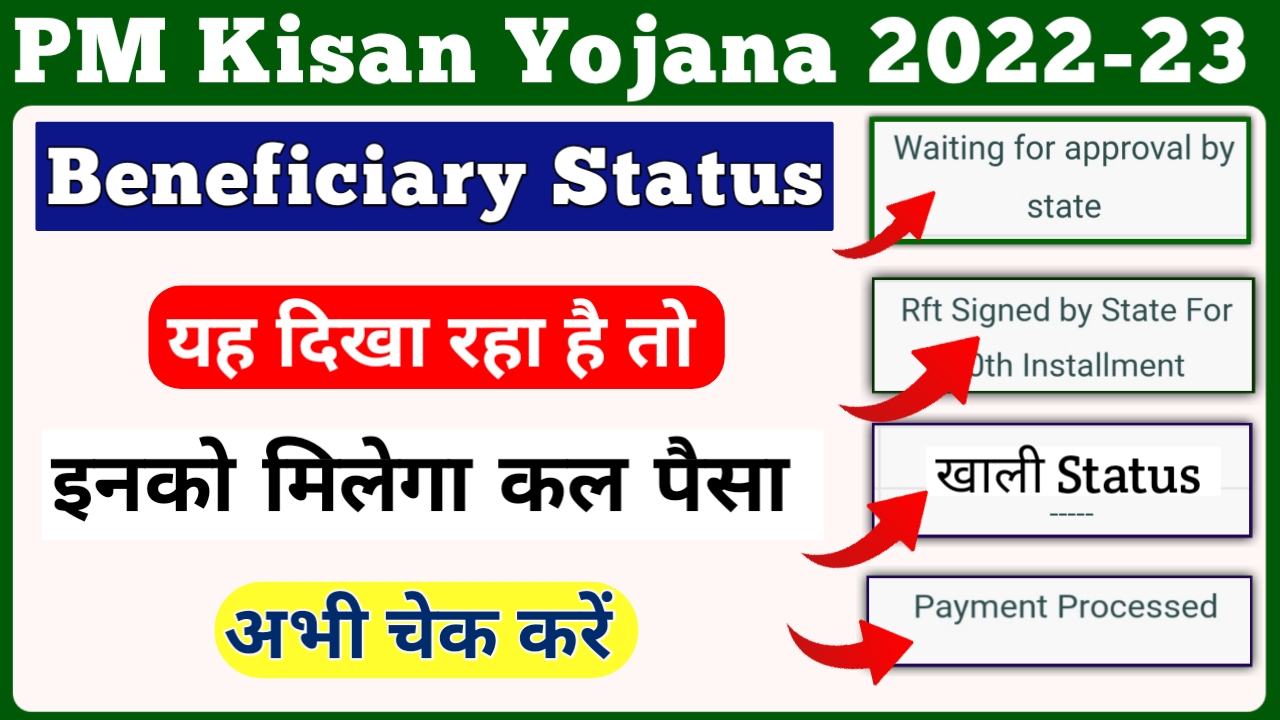 Tomorrow Release PM Kisan Yojana 12th Installment Check Beneficiary Status